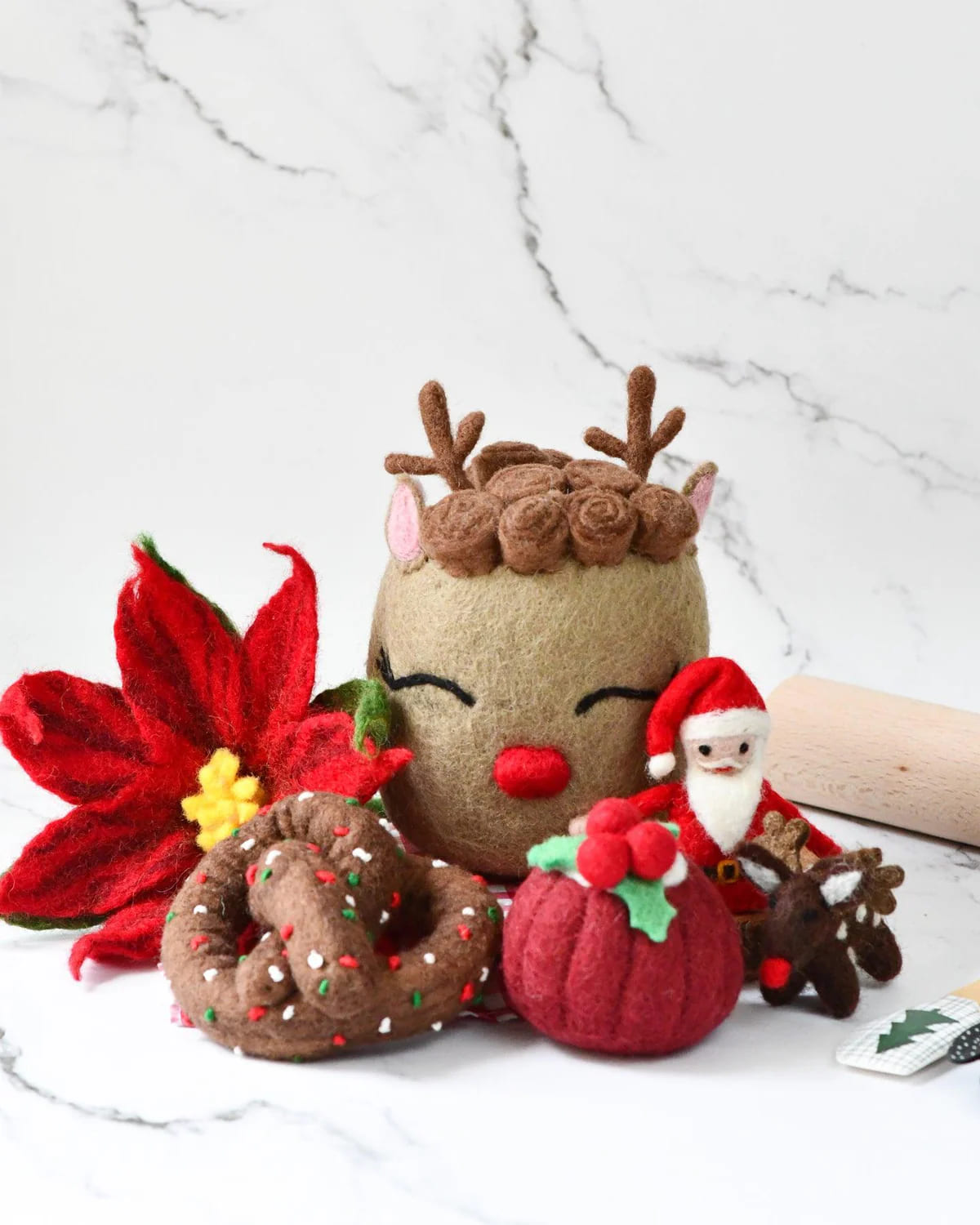 Christmas Felt Play Food Grazing Box