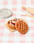 Tara Treasures Felt Apple Pie Play Food Set