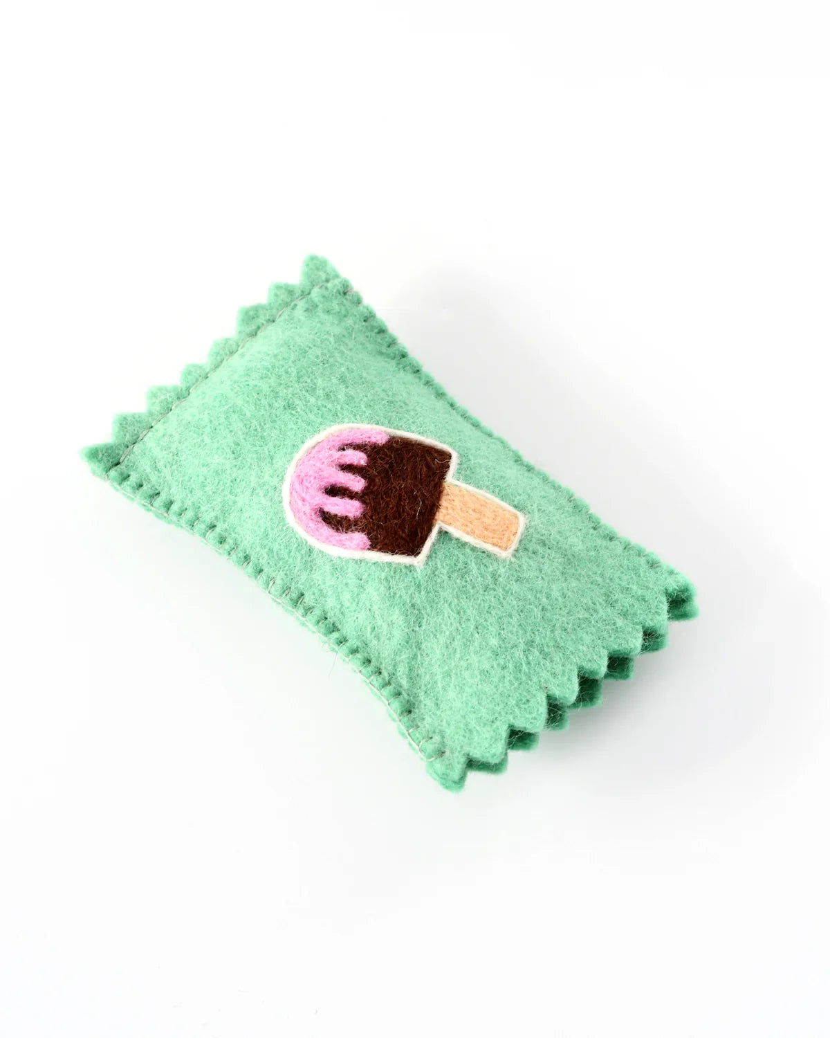 Tara Treasures Felt Chocolate Ice Cream Popsicle Toy with Wrapper