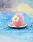 Tara Treasures Felt Floral and Dots Egg Pink