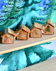 Tara Treasures Felt Gingerbread House Green Door