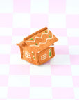 Tara Treasures Felt Gingerbread House Green Door