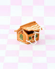 Tara Treasures Felt Gingerbread House Green Windows