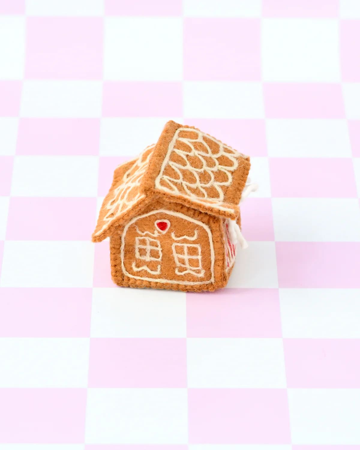 Tara Treasures Felt Gingerbread House Red Door