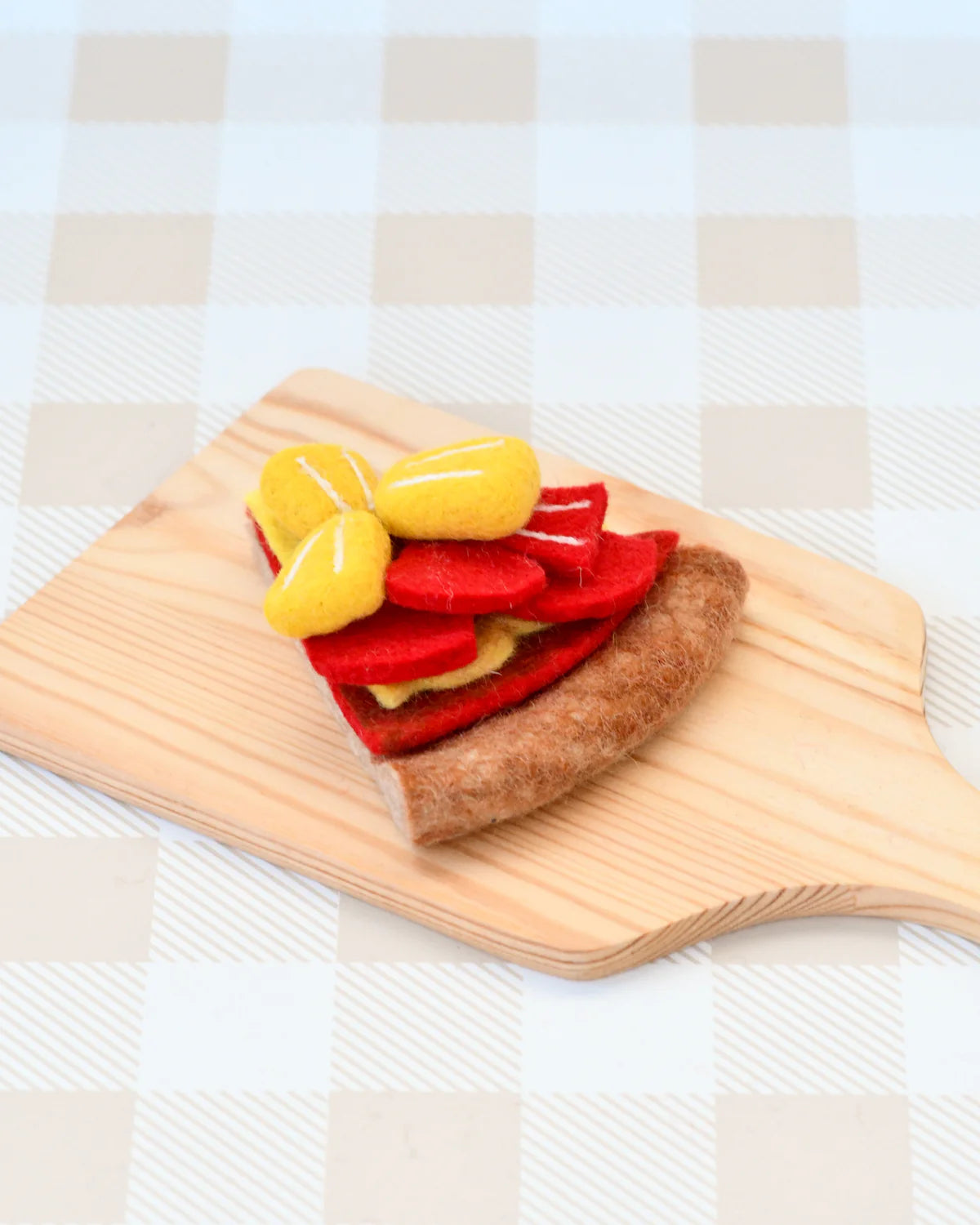 Tara Treasures Felt Hawaiian Pizza Slice