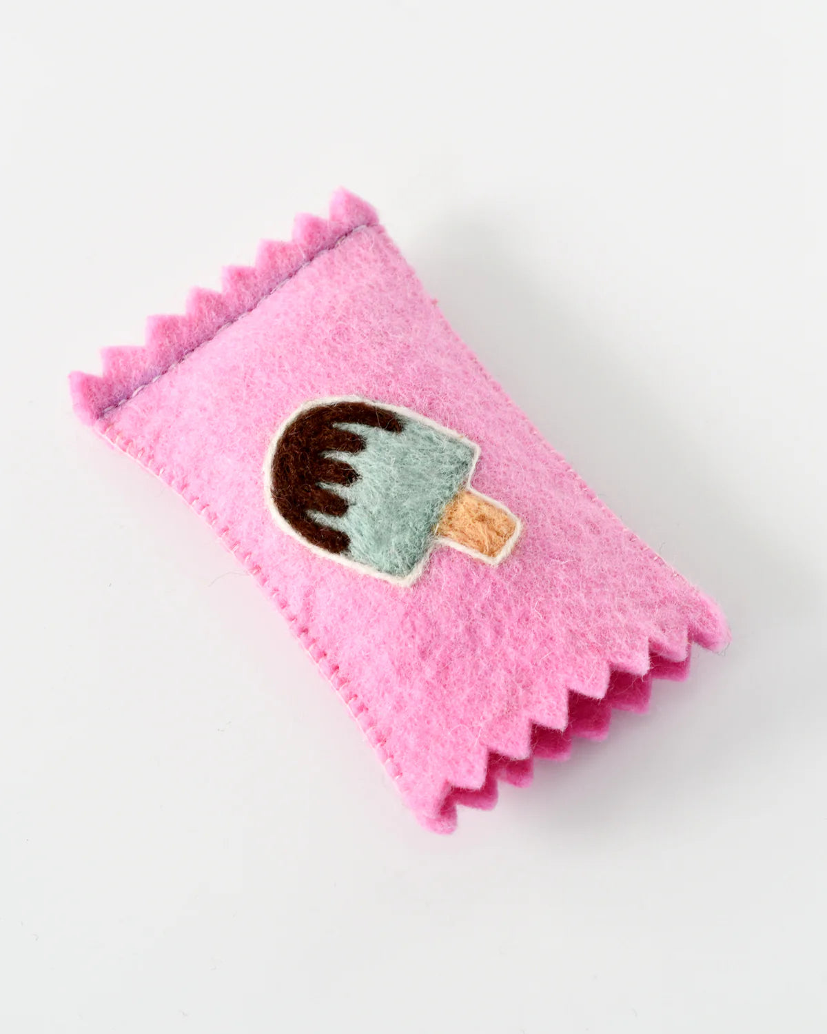 Tara Treasures Felt Mint Ice Cream Popsicle Toy with Wrapper