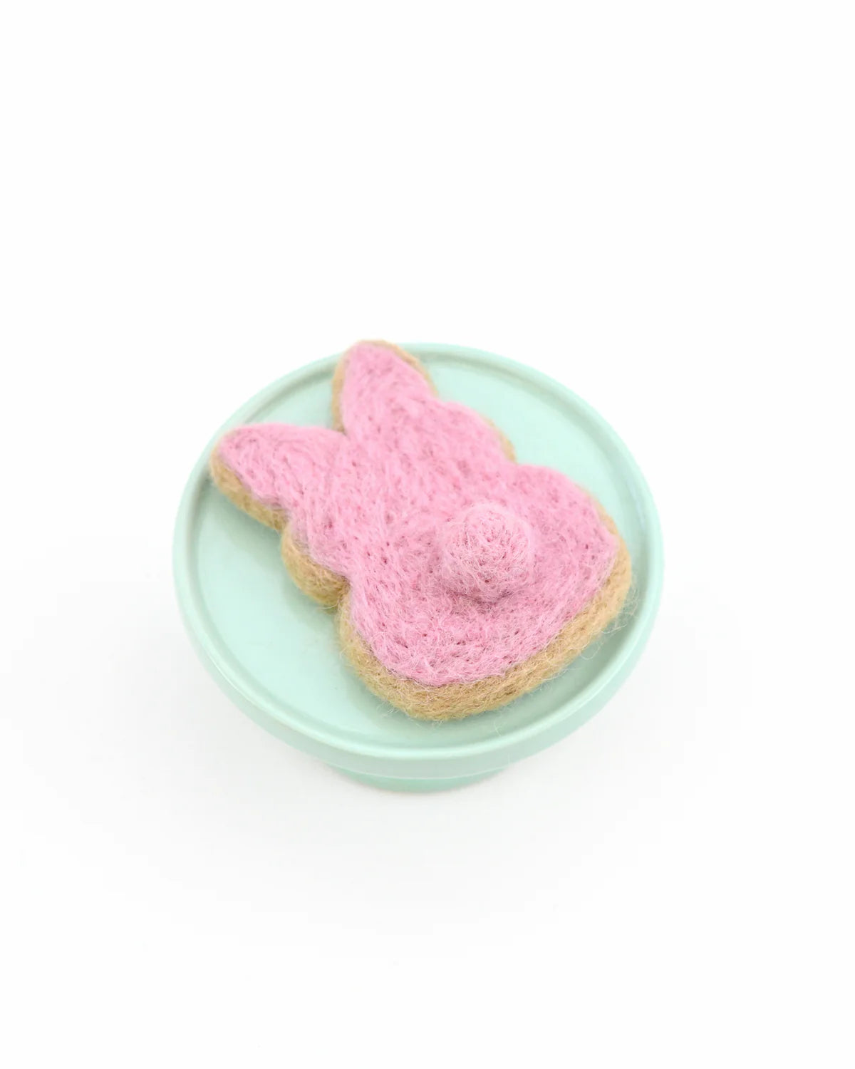 Tara Treasures Felt Pink Easter Bunny Cookie
