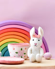 Tara Treasures Felt Rabbit in Tea Cup