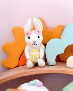 Tara Treasures Felt Rabbit with Easter Egg