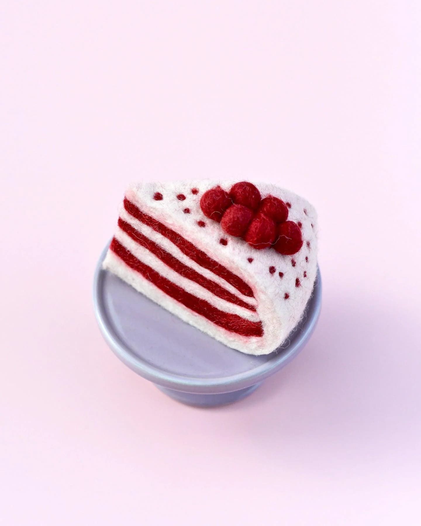 Tara Treasures Felt Red Velvet Cake Slice