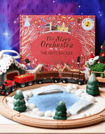 Load image into Gallery viewer, Tara Treasures Felt Round Snow Ice Rink Play Mat Playscape
