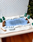 Tara Treasures Felt Snow Ice Rink Play Mat Playscape