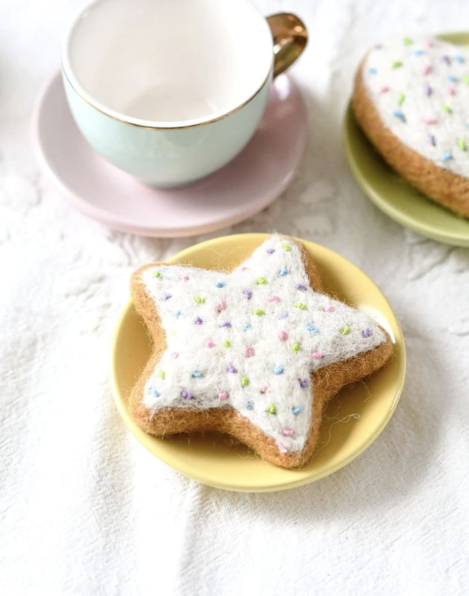Tara Treasures Felt Star Icing Cookie with Sprinkles