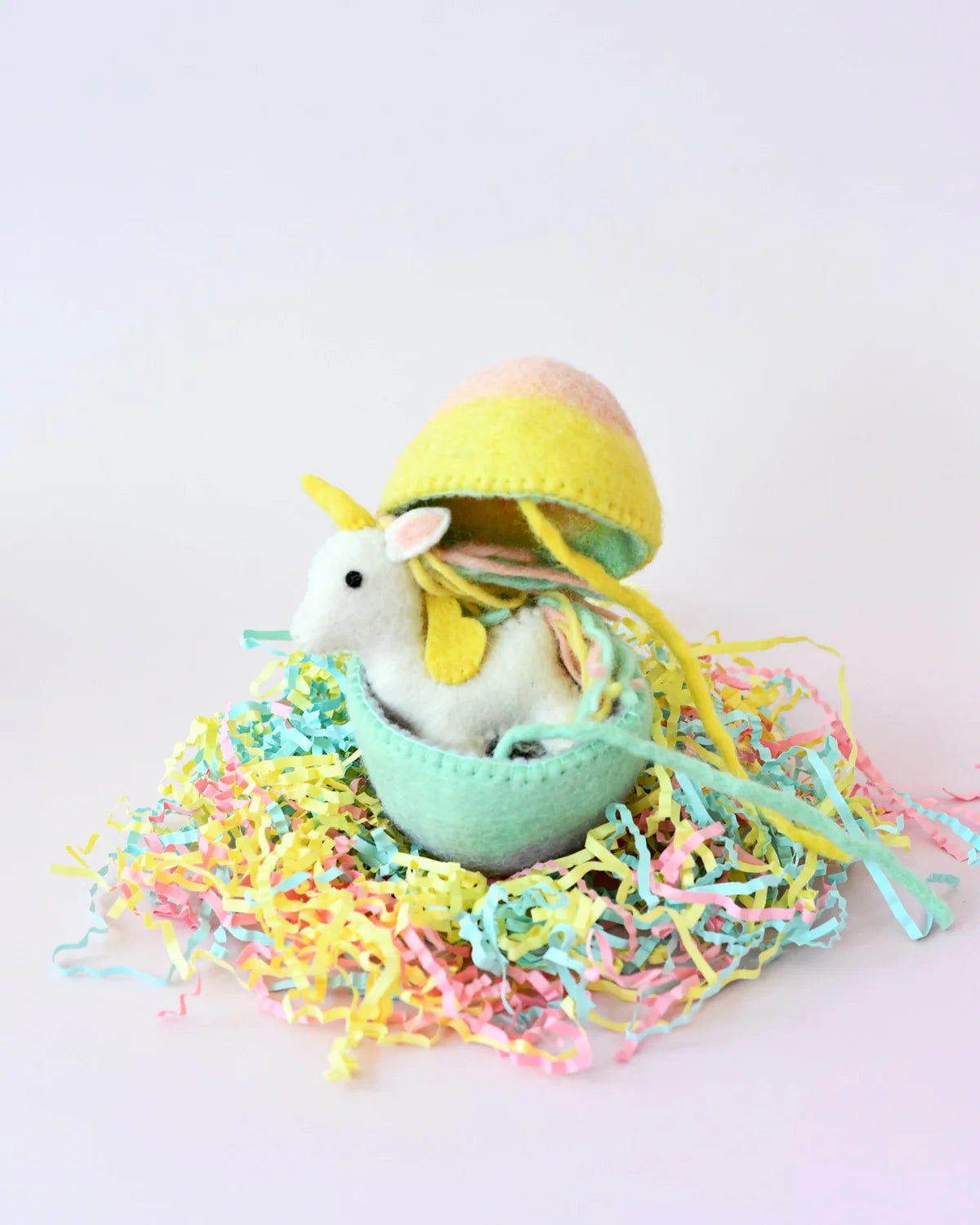 Tara Treasures Felt Surprise Egg with Rainbow Unicorn Inside