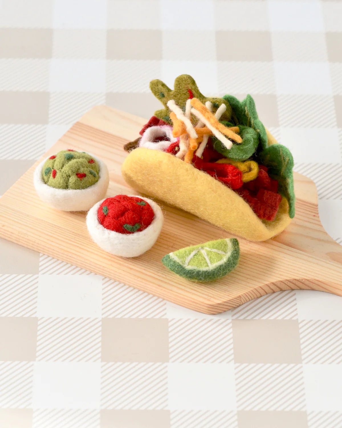 Tara Treasures Felt Taco Play Food Set
