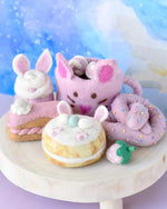 Load image into Gallery viewer, Tara Treasures Grazing Box of Easter Felt Play Food - pink mug
