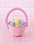 Tara Treasures Petite Pink Felt Easter Basket