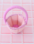 Tara Treasures Petite Pink Felt Easter Basket