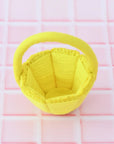 Tara Treasures Petite Yellow Felt Easter Basket