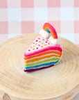 Tara Treasures Felt Rainbow Cake Slice