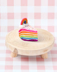 Tara Treasures Felt Rainbow Cake Slice