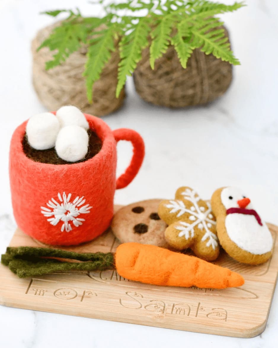 Tara Treasures Santa's Snacks with Red Hot Chocolate Cup