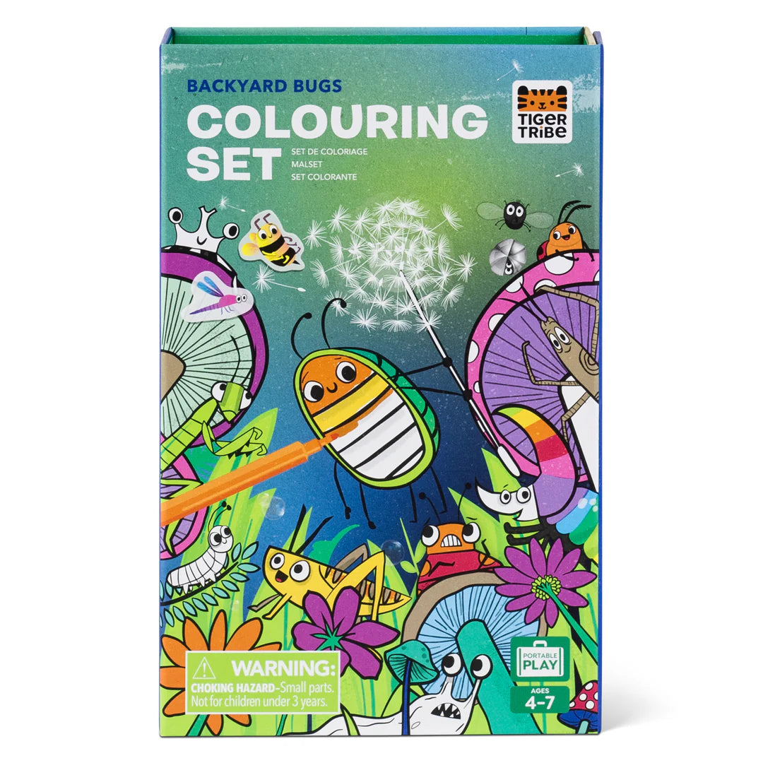 Tiger Tribe Colouring Set - Backyard Bugs