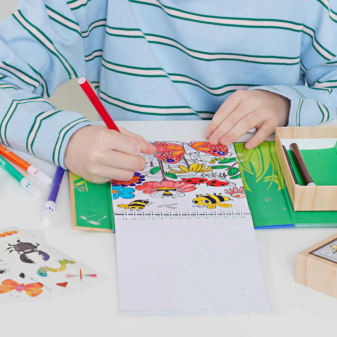 Tiger Tribe Colouring Set - Backyard Bugs