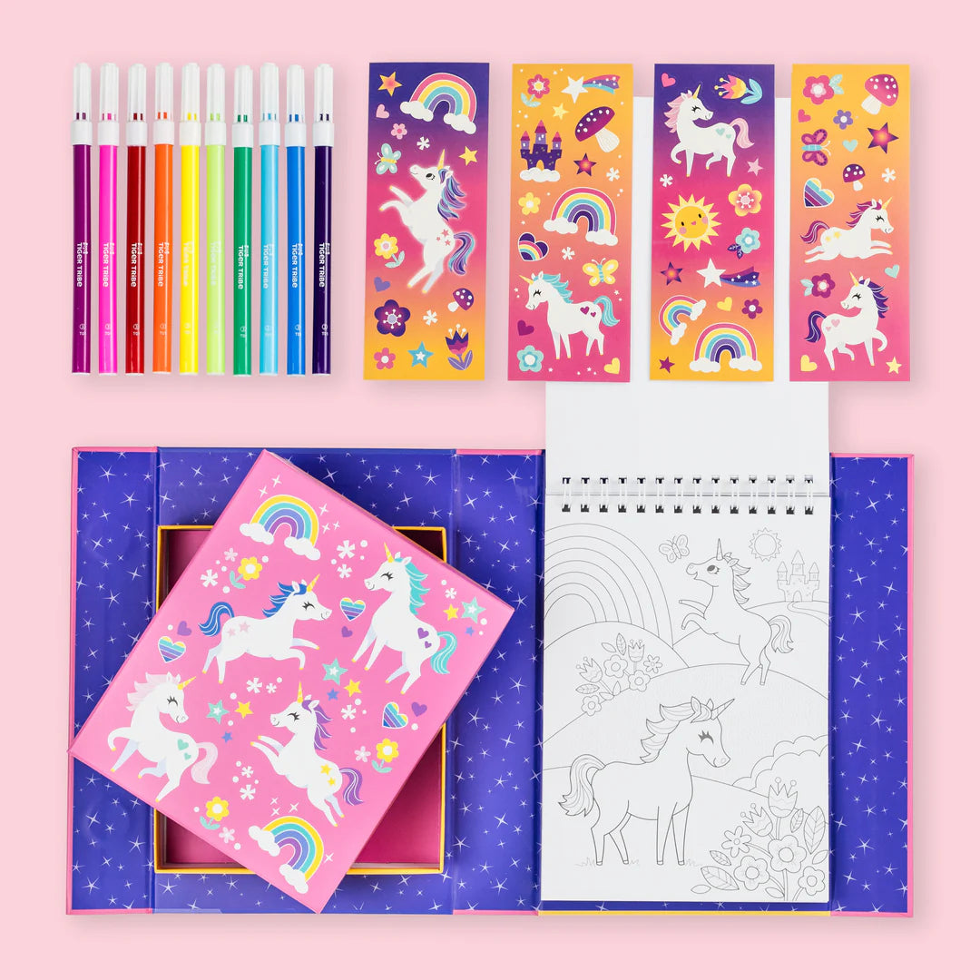 Tiger Tribe Colouring Set stickers