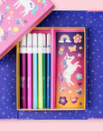 Tiger Tribe Colouring Set markers