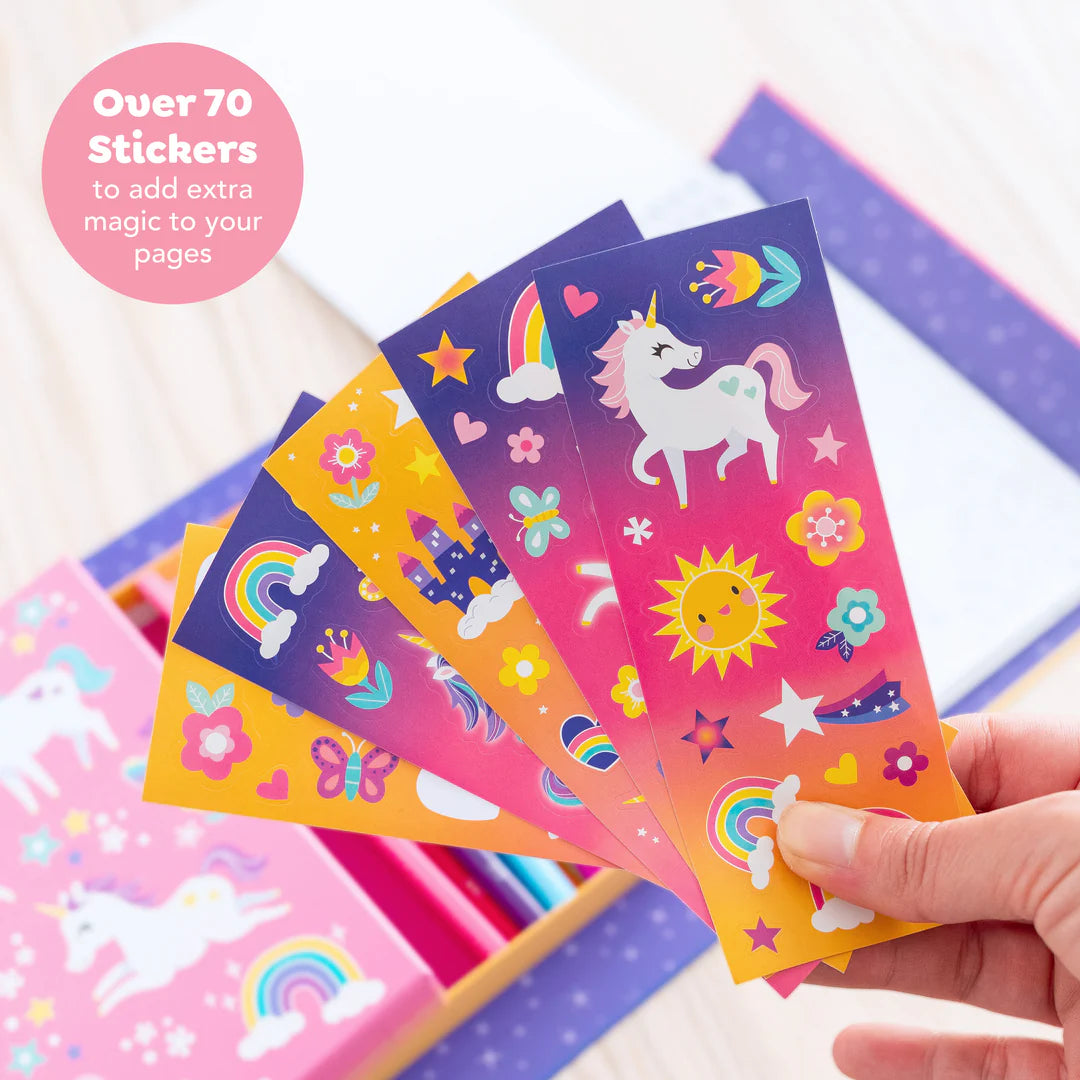 Tiger Tribe Colouring Set stickers
