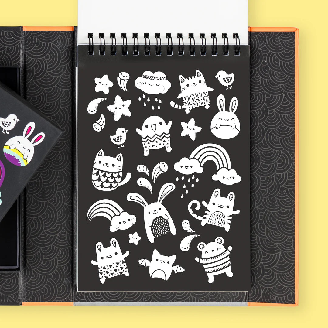 Tiger Tribe Neon Colouring Set - Glow Friends