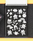 Tiger Tribe Neon Colouring Set - Glow Friends