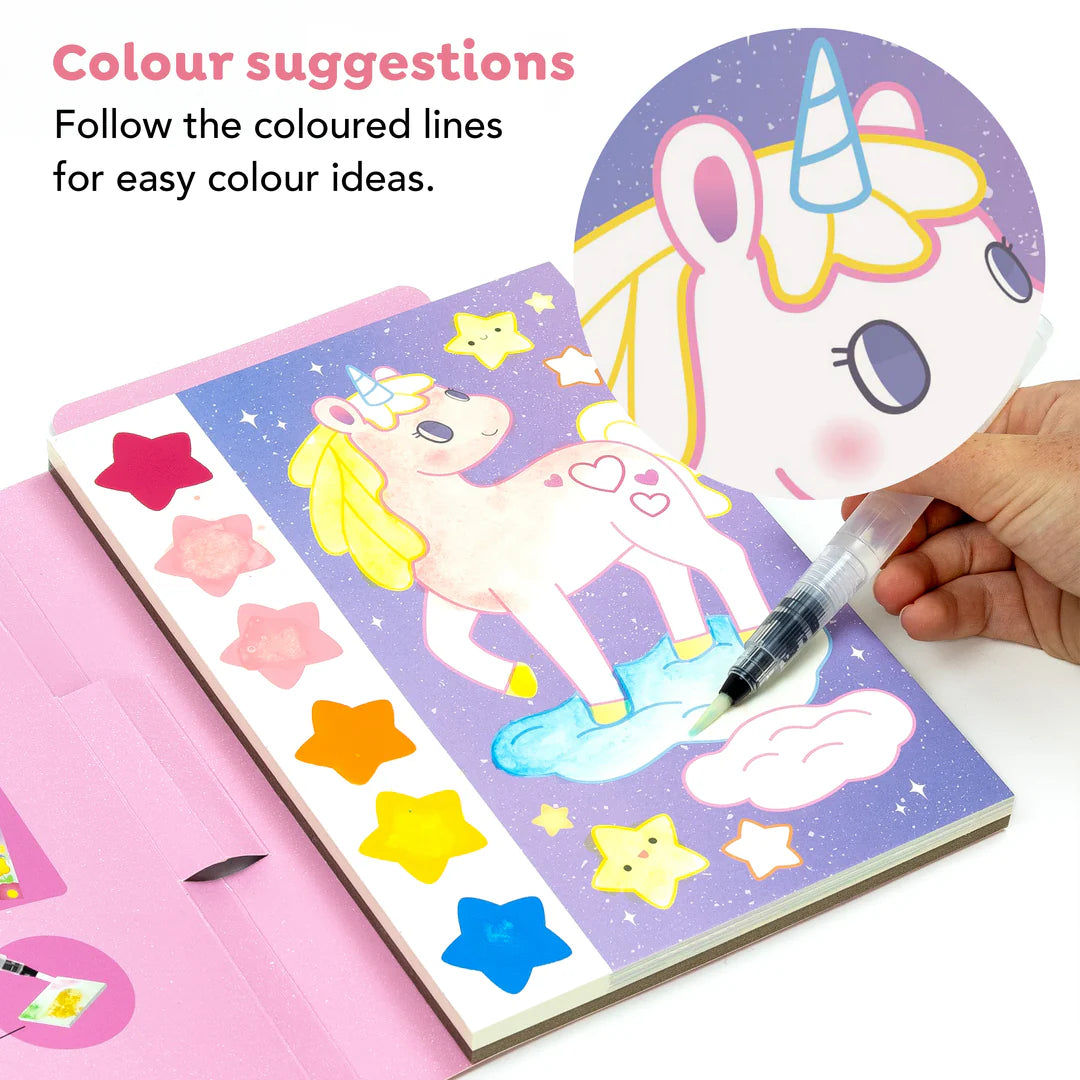 Tiger Tribe Paint a Picture Set - Unicorn Skies