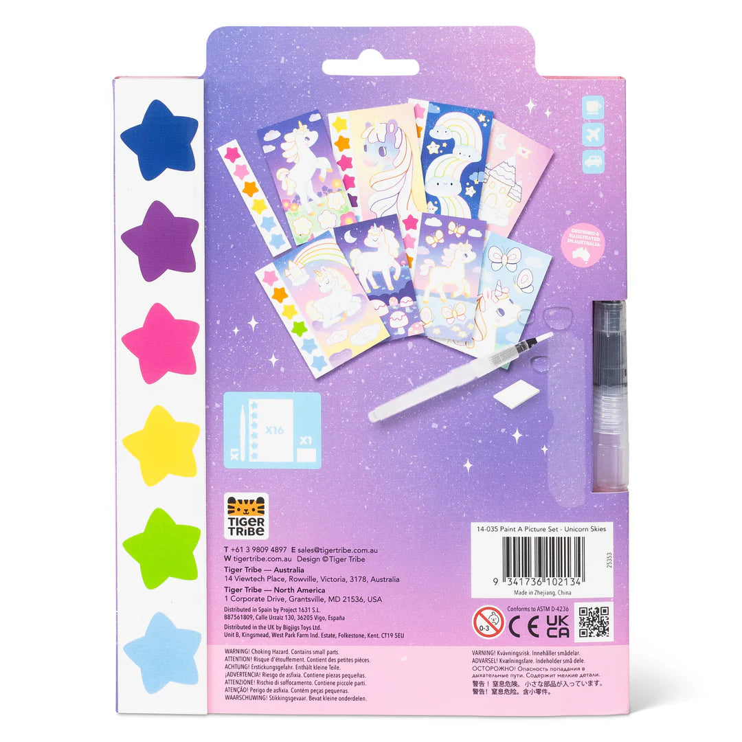 Tiger Tribe Paint a Picture Set - Unicorn Skies