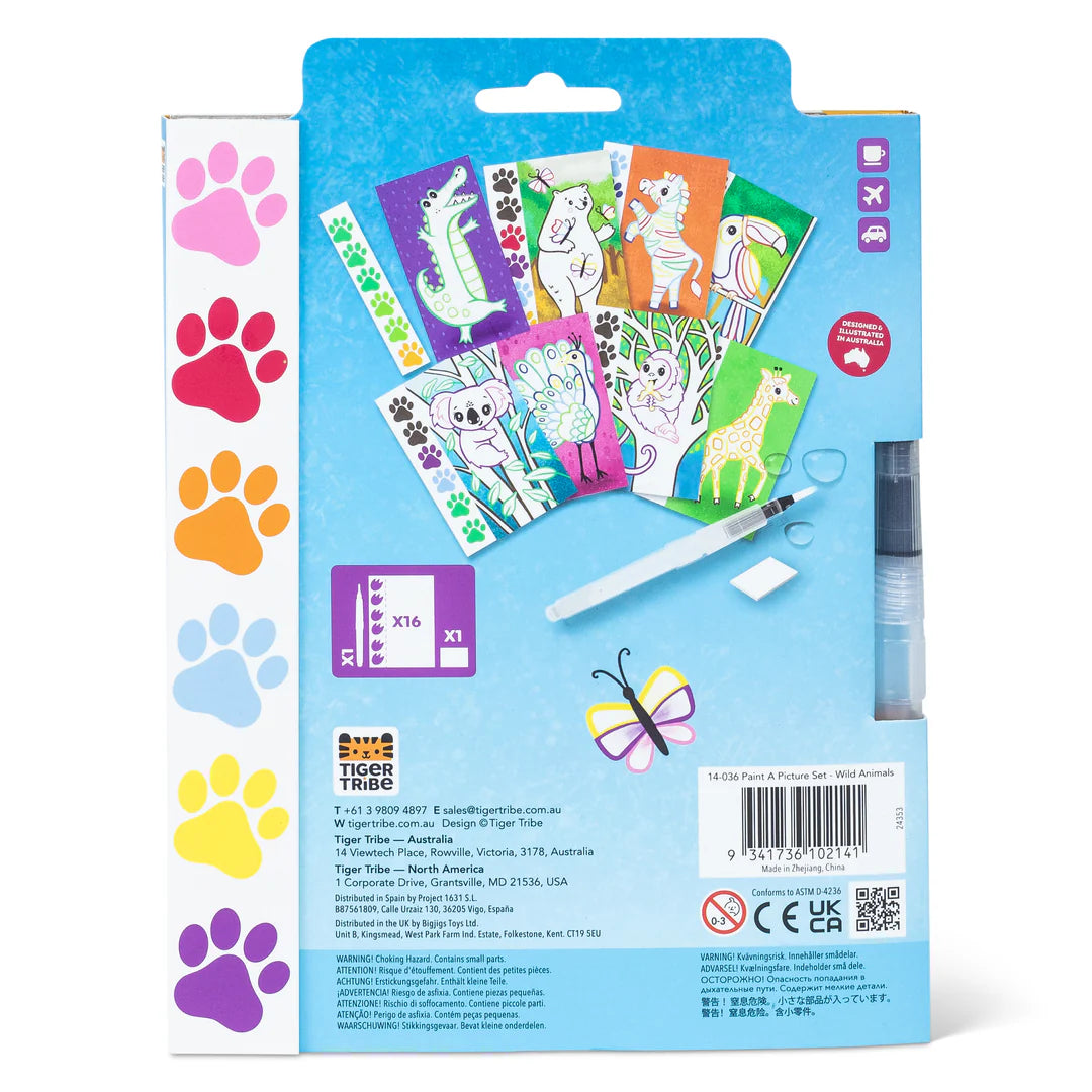 Tiger Tribe Paint a Picture Set - Wild Animals