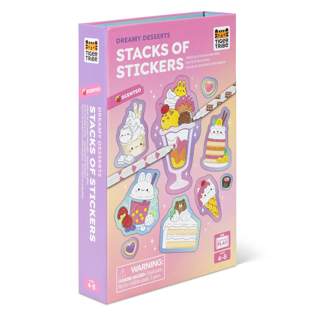 Tiger Tribe Scented Stacks Of Stickers - Dreamy Desserts