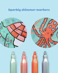 Tiger Tribe Shimmer Colouring SetSea Life