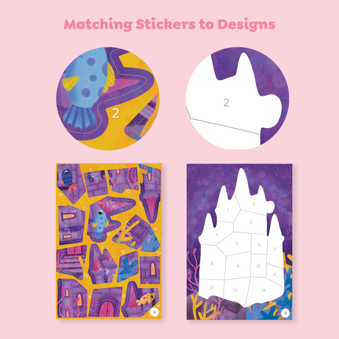 Tiger Tribe Sticker By Numbers - Mermaid Friends