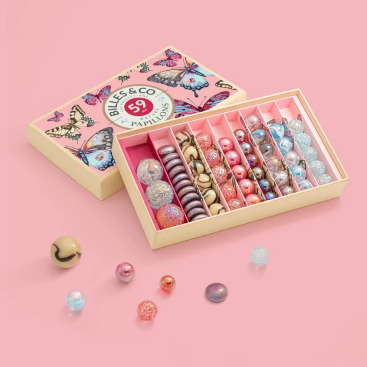 Billes & Co Marble Treasure Box - Anamorphic Butterfly