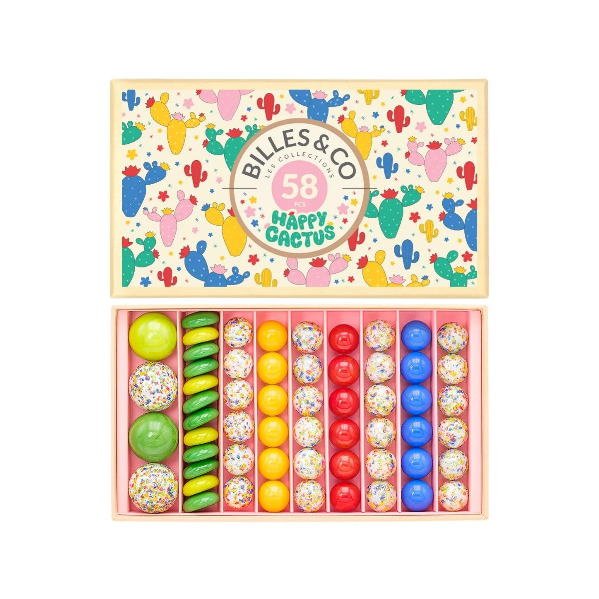 Billes & Co Marble Treasure Box - Happy Cactus