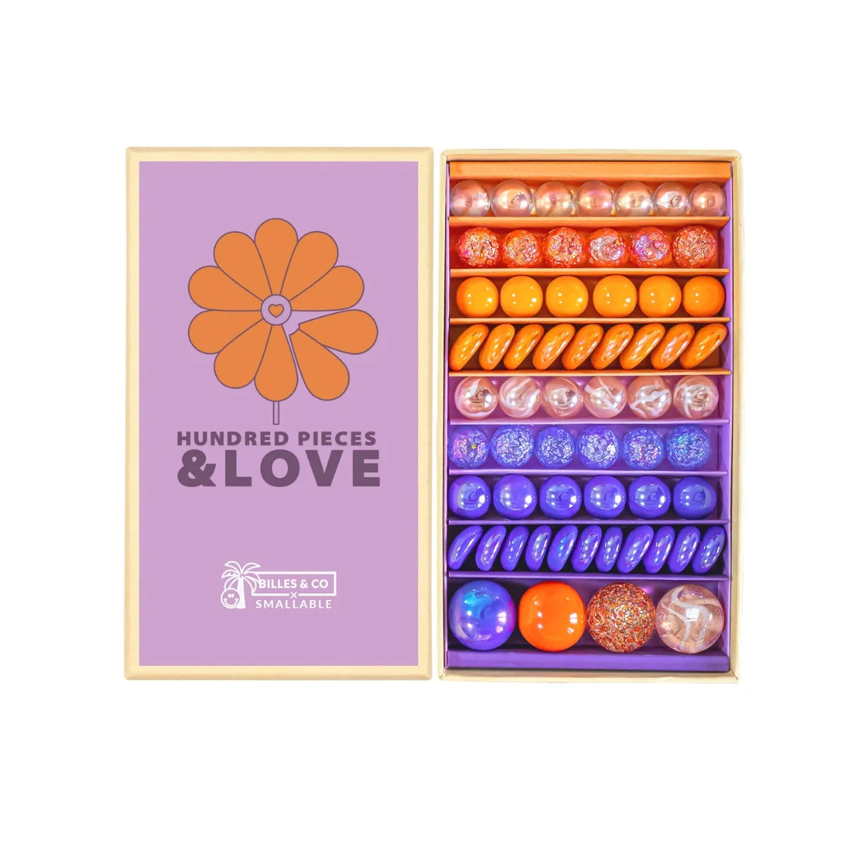 Billes & Co Marble Treasure Box - Hundred Pieces & Love