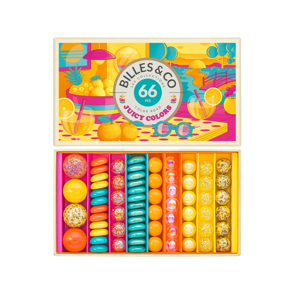 Billes & Co Marble Treasure Box - Juicy Colors