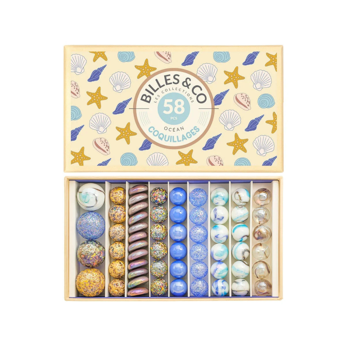 Billes & Co Marble Treasure Box - Seashells
