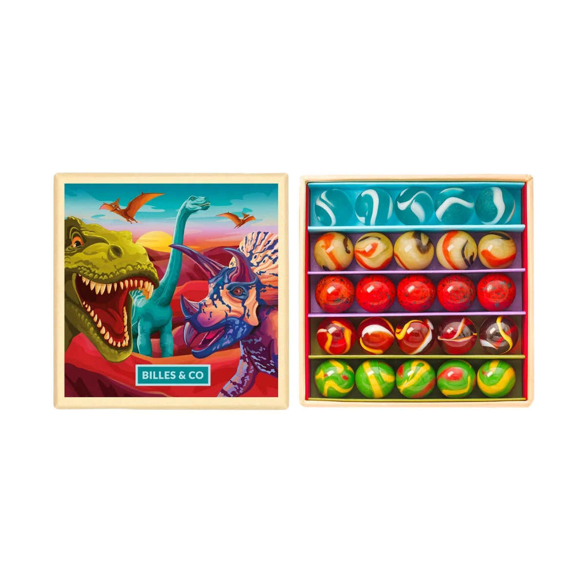 Billes & Co Marble Treasure Mini Box - Dinosaurs Small