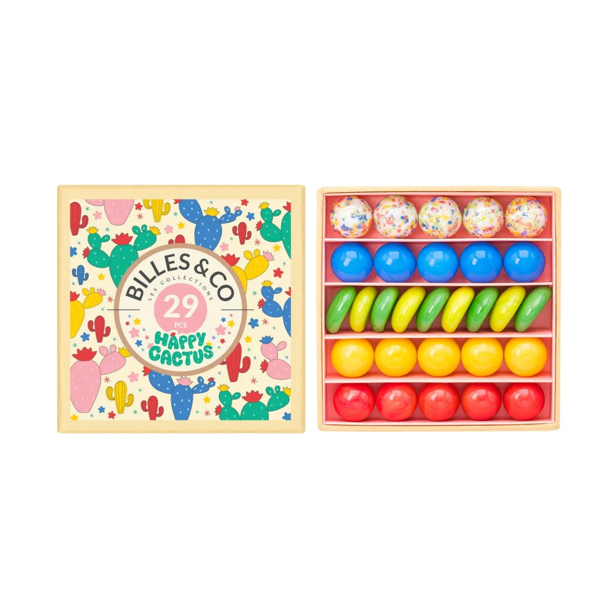 Billes & Co Marble Treasure Mini Box - Happy Cactus Small