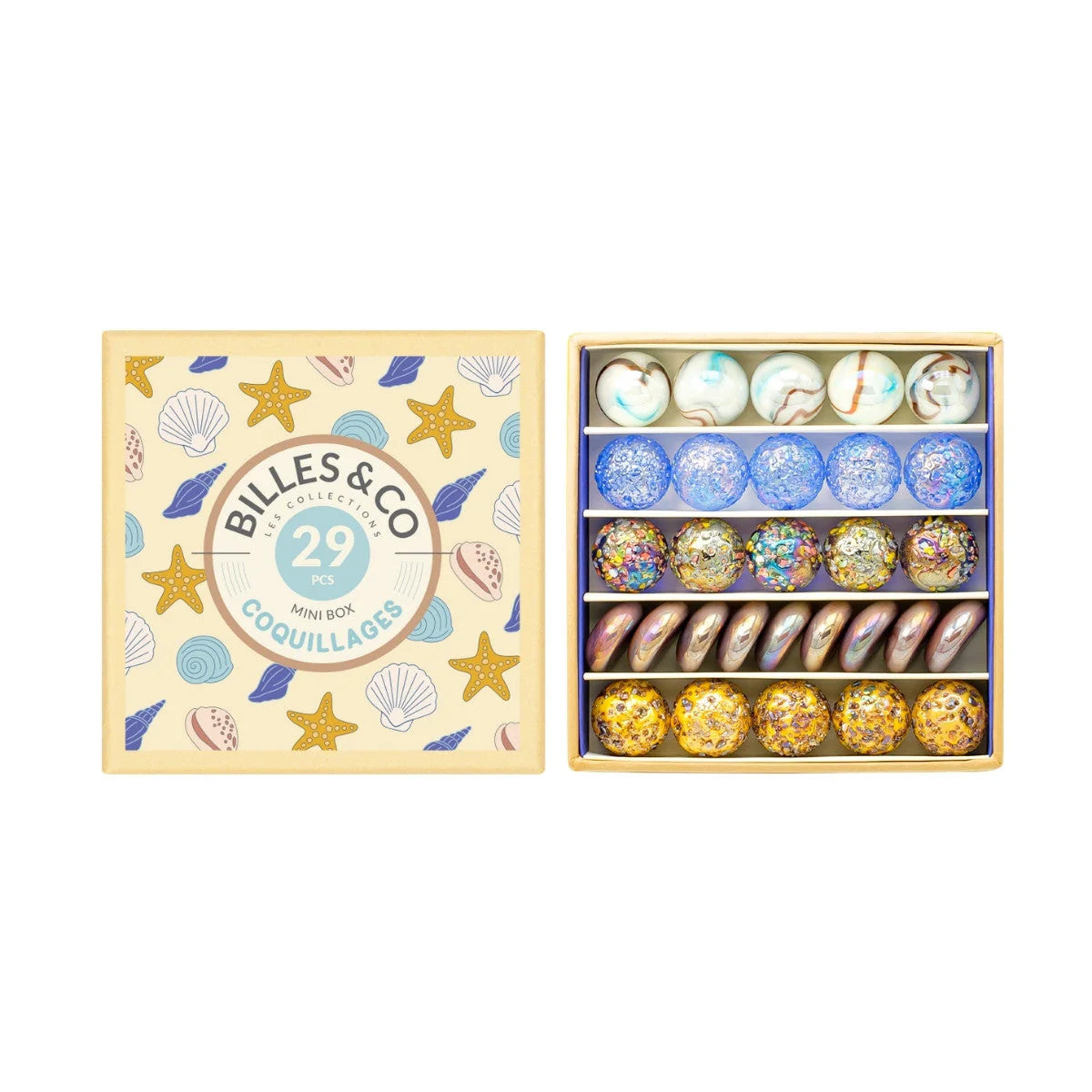 Billes & Co Marble Treasure Mini Box - Seashells Small