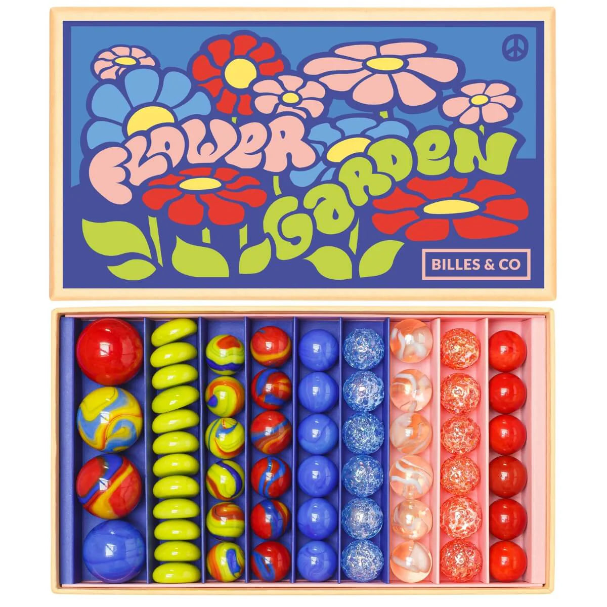 Billes & Co Marble Treasure Box - Flower Garden