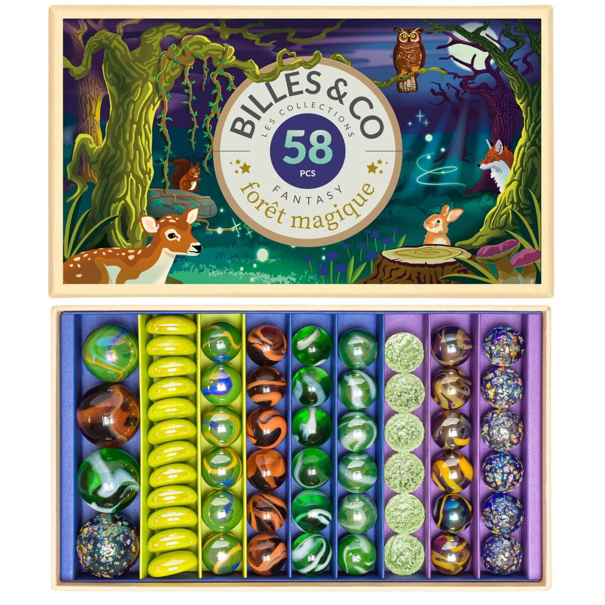 Billes & Co Marble Treasure Box - Magic Forest