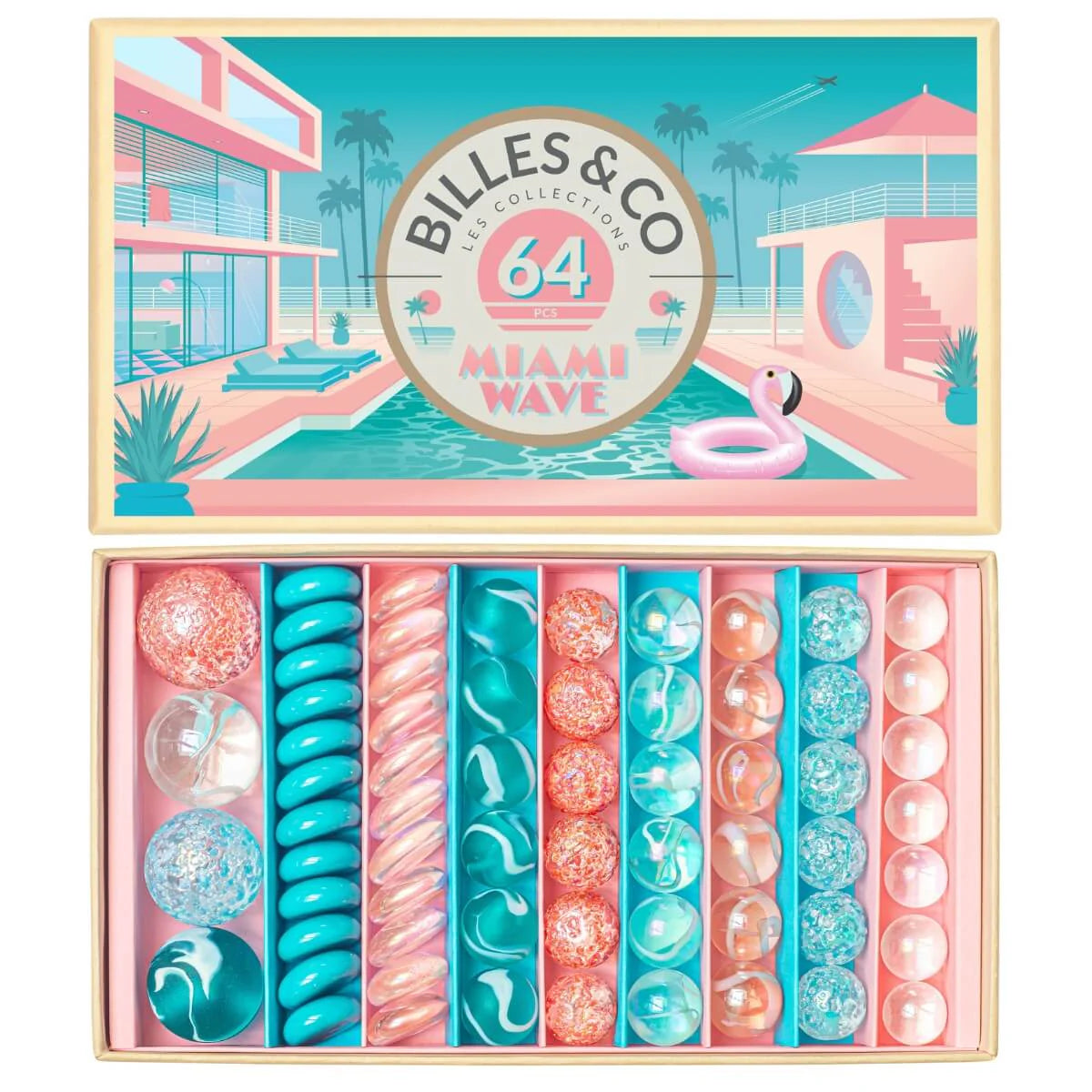 Billes & Co Marble Treasure Box - Miami Wave
